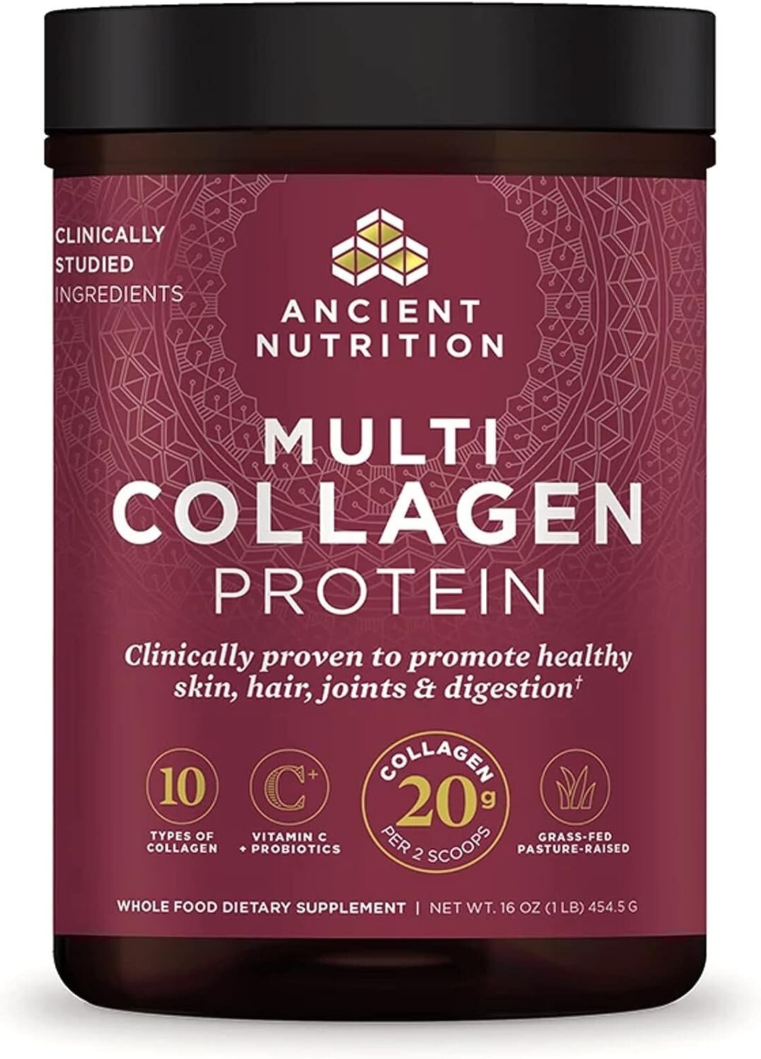 Dr. Axe / Ancient Nutrition, Multi Collagen Protein, 1 lb (454.5 g)