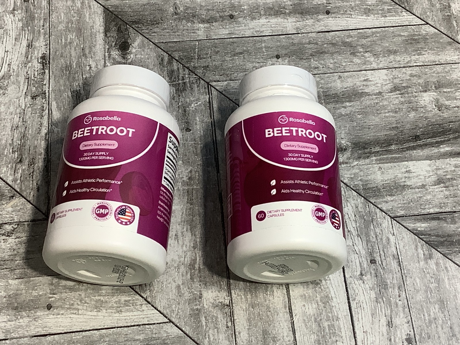 2 Rosabella Beetroot Dietary Supplement 120 Capsules Circulation 03/2028