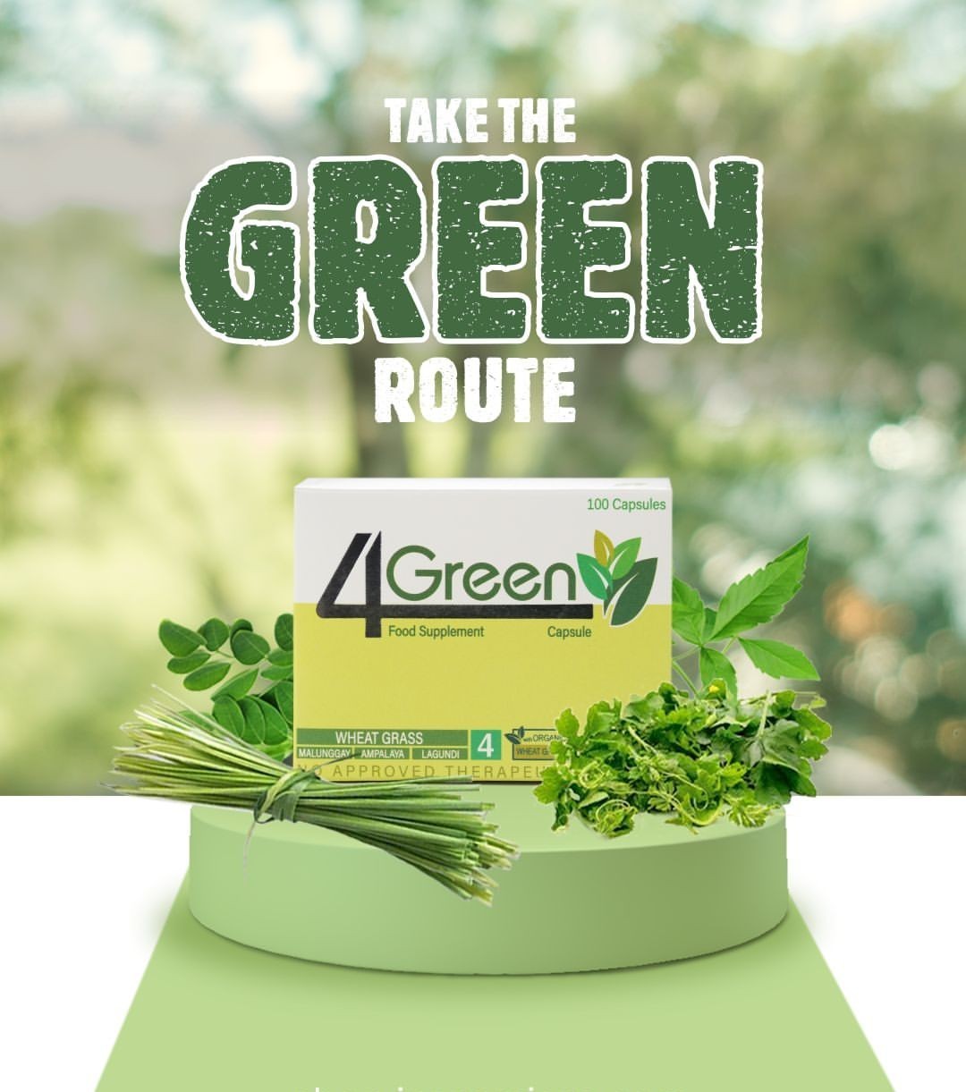 JC The power of 4 Green Supplement Box: 10 Blisters, Capsule: 500 mg