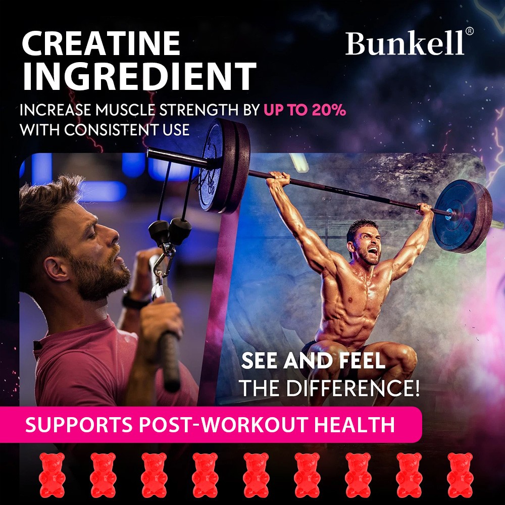 Creatine Gummies 8000mg – Enhance muscle strength and endurance, muscle growth