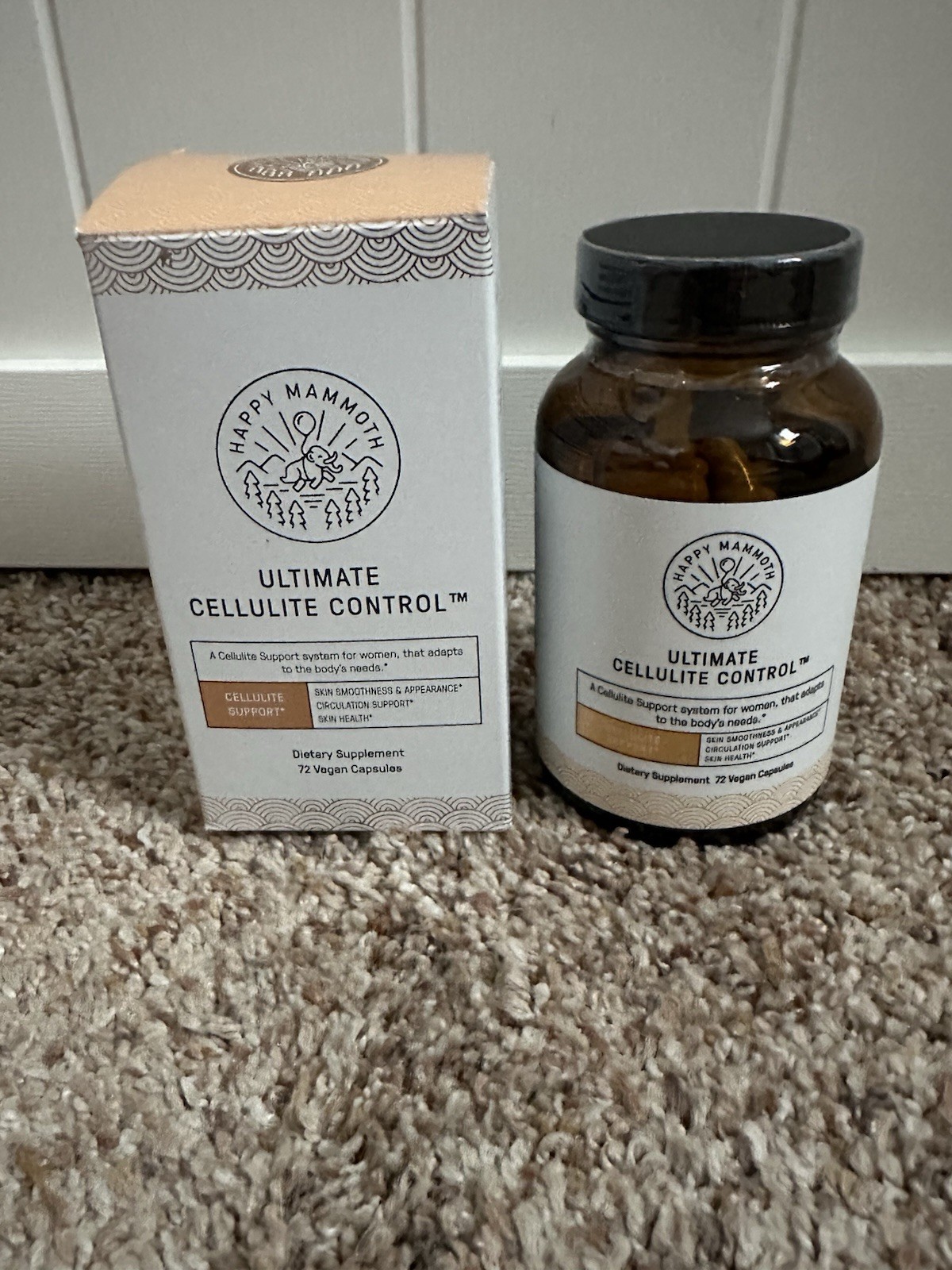 Happy Mammoth Ultimate Cellulite Control 72 Vegan Capsules Exp 09/2027 New
