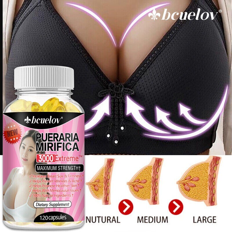 Pueraria Mirifica 3000mg – 30 To 120 Capsules Breast Enlargement High Strength