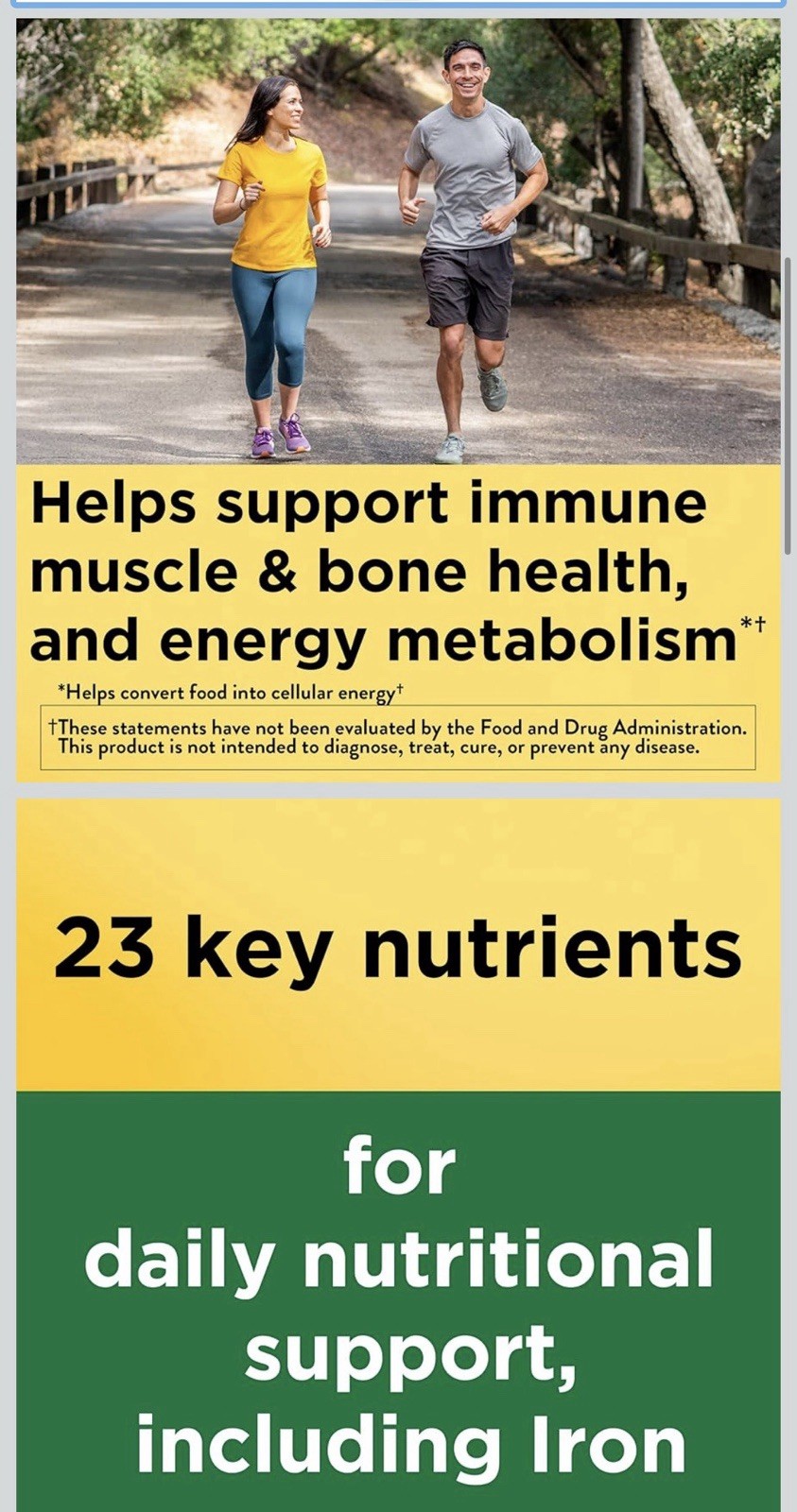 Nature Made Multivitamin 130 Tablets Gluten-Free USP Verified Vitamin A-E Iron