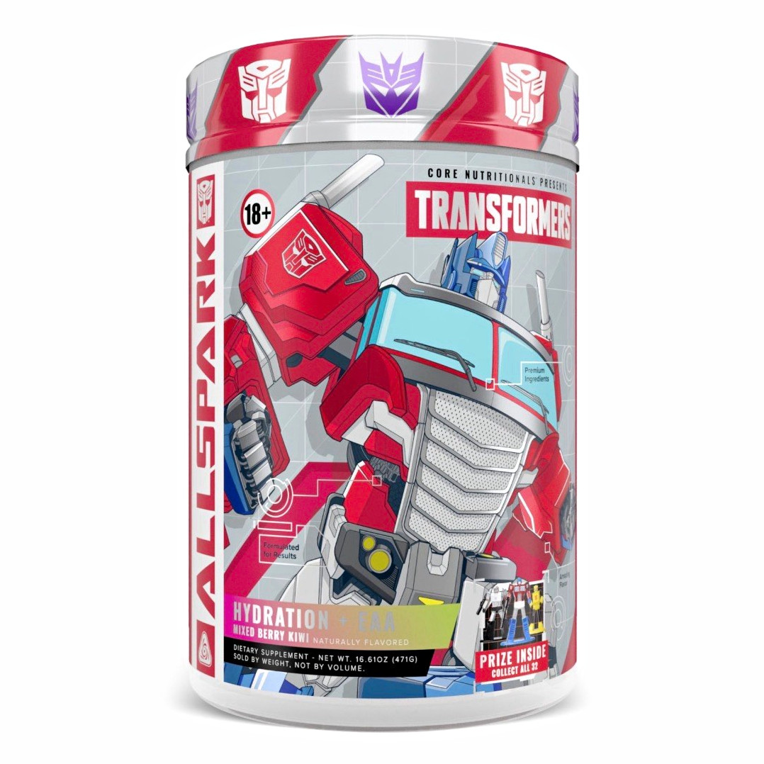 Core Nutritionals Transformers Hydration + EAA Wild Berry Kiwi New Factory Seale