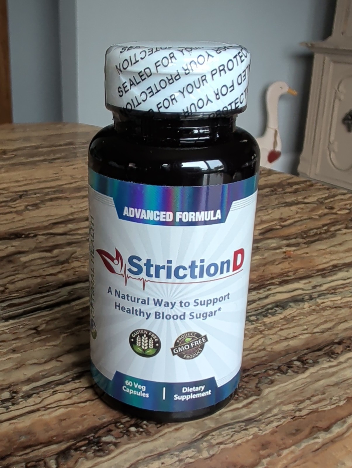 Lot Of 7 Striction D Advanced Blood Sugar Support 60 Capsules Optimal Health