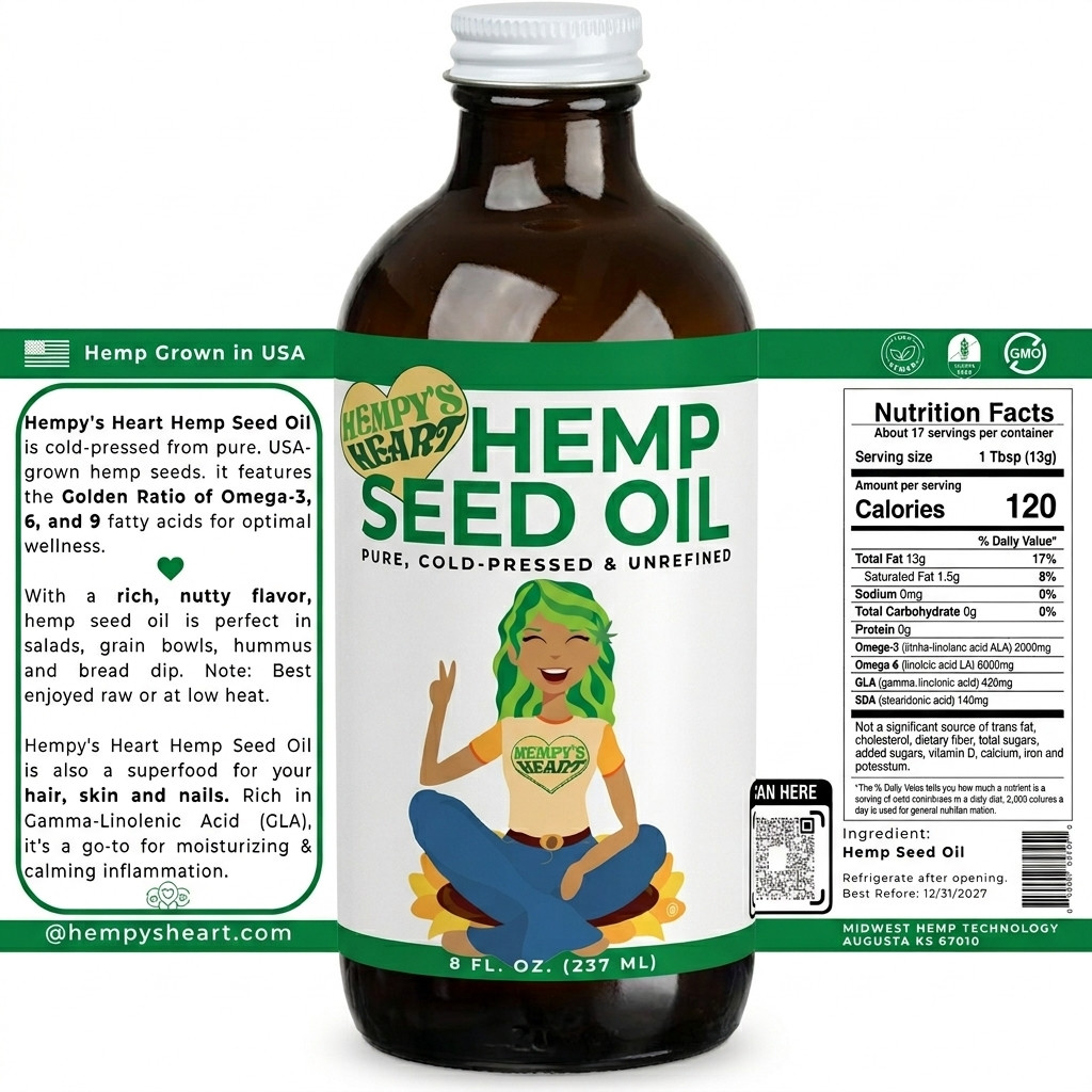 Hemp Seed Oil by Hempy’s Heart
