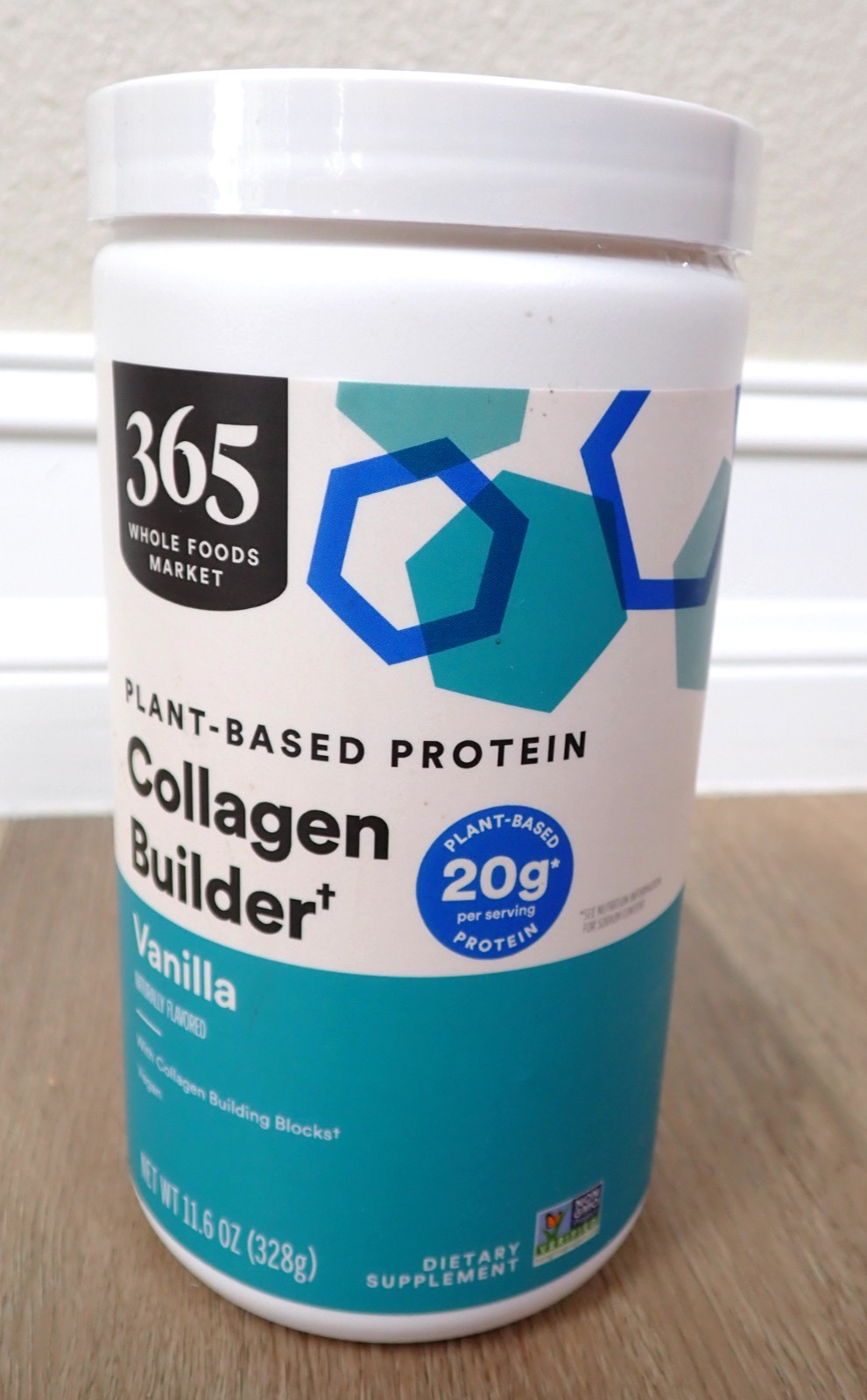 NEW WHOLE FOODS 365 PLANT BASED PROTEIN COLLAGEN BUILDER VANILLA 11.6 OZ