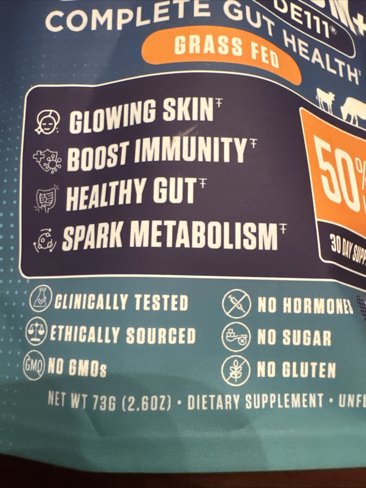 Moogi Health Colostrum + Probiotic DE111 Gut Health 2.6oz Unflavored