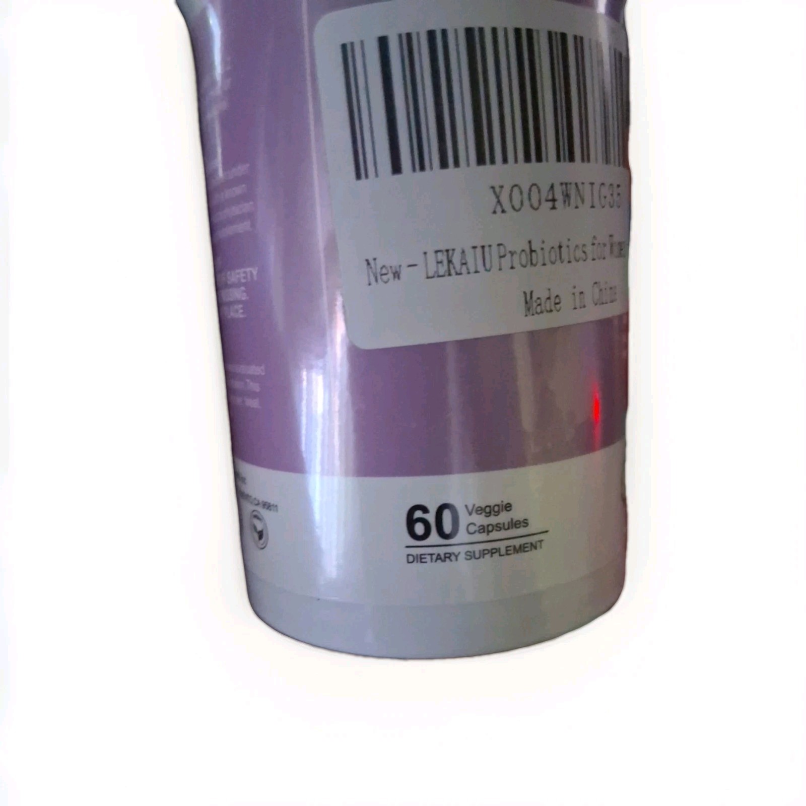 LEKAIU Probiotics Ashwagandha Cranberry 60 Capsules Women Exp 10/29/2027