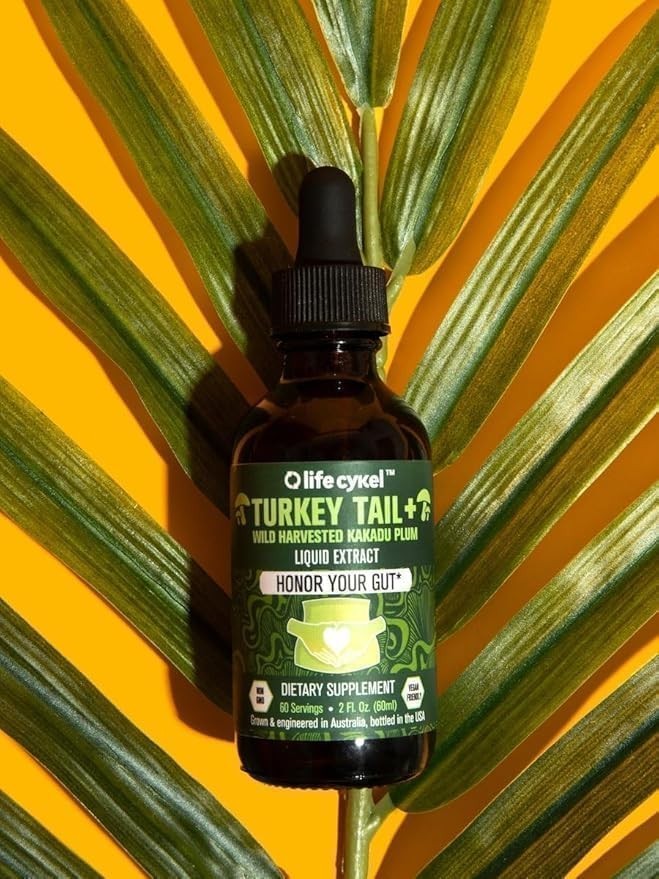 New Life Cykel Turkey Tail + Wild Harvested Kakadu Plum 120ml Double Extract