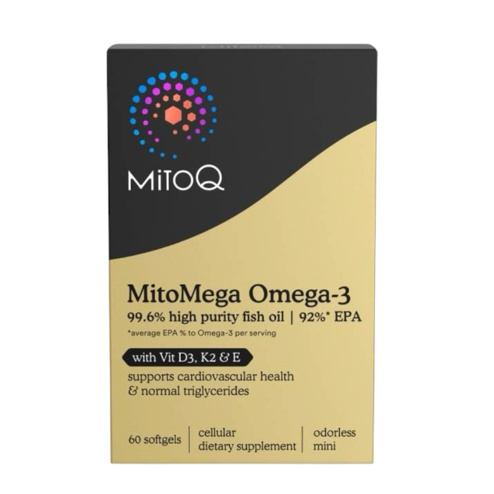[MitoQ] MitoMega OMEGA-3 High Purity Fish Oil 60 Softgel Capsules