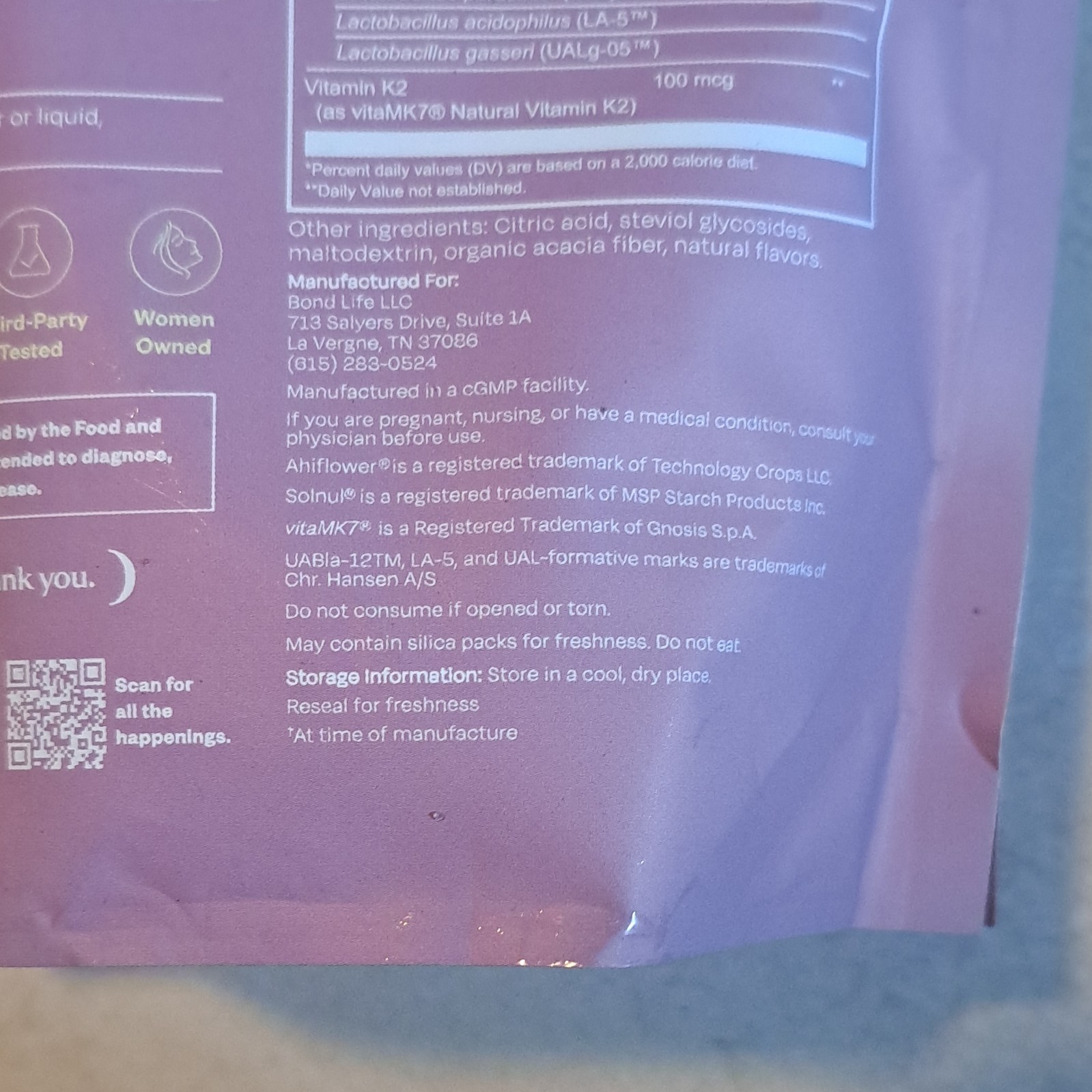 BOND Daily Balance Lemon Powder 11. 6 oz Hormone Balance All-in-one Multi