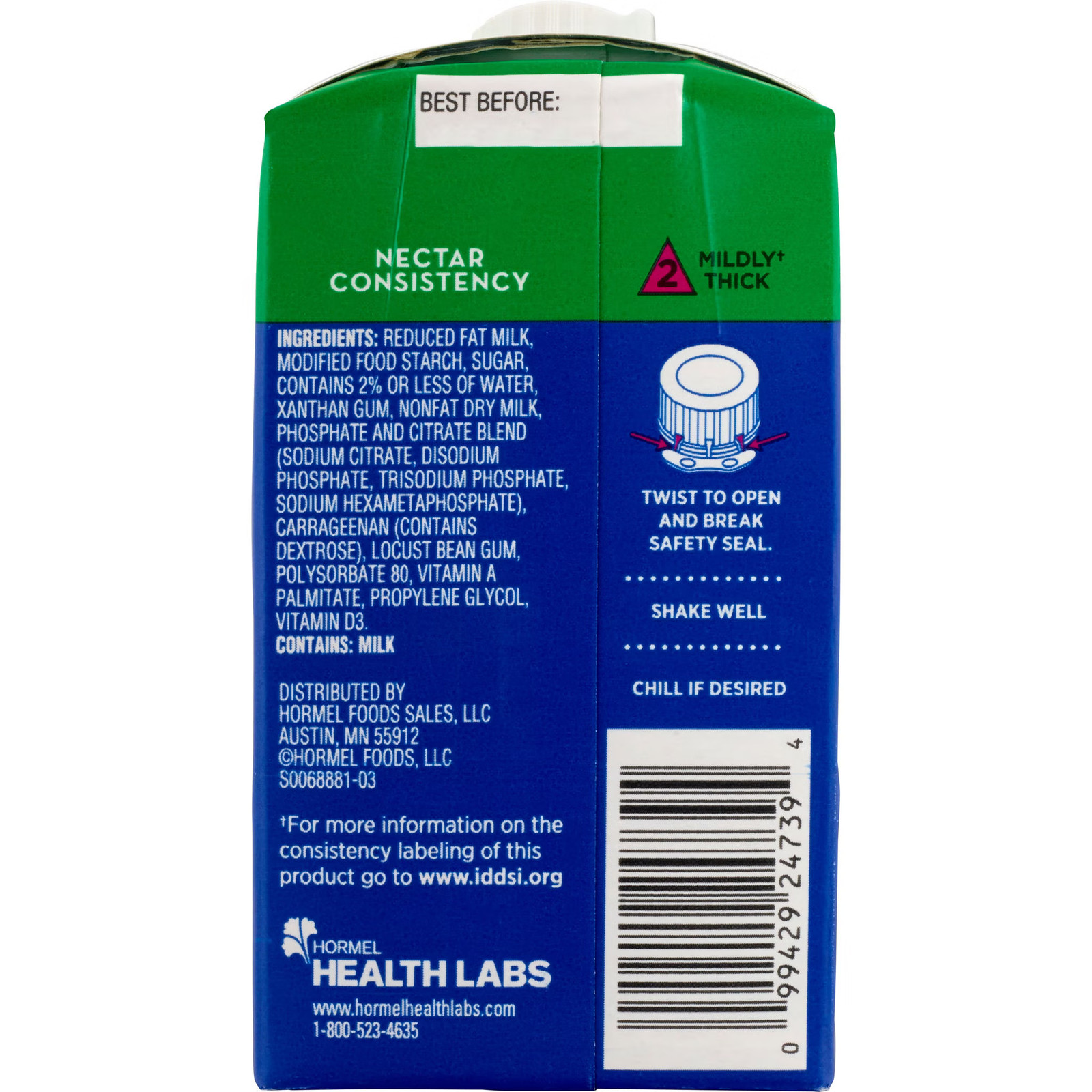 Thick & Easy Dairy Thickened Beverage Milk 8 oz Carton 27 Ct