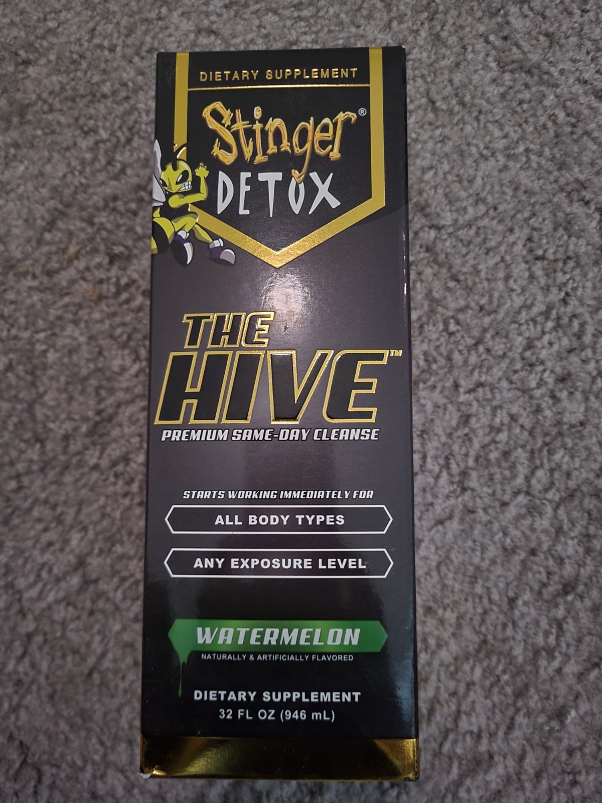 Stinger Detox THE HIVE Premium Same-Day Cleanse | Watermelon Flavor | 32 OZ