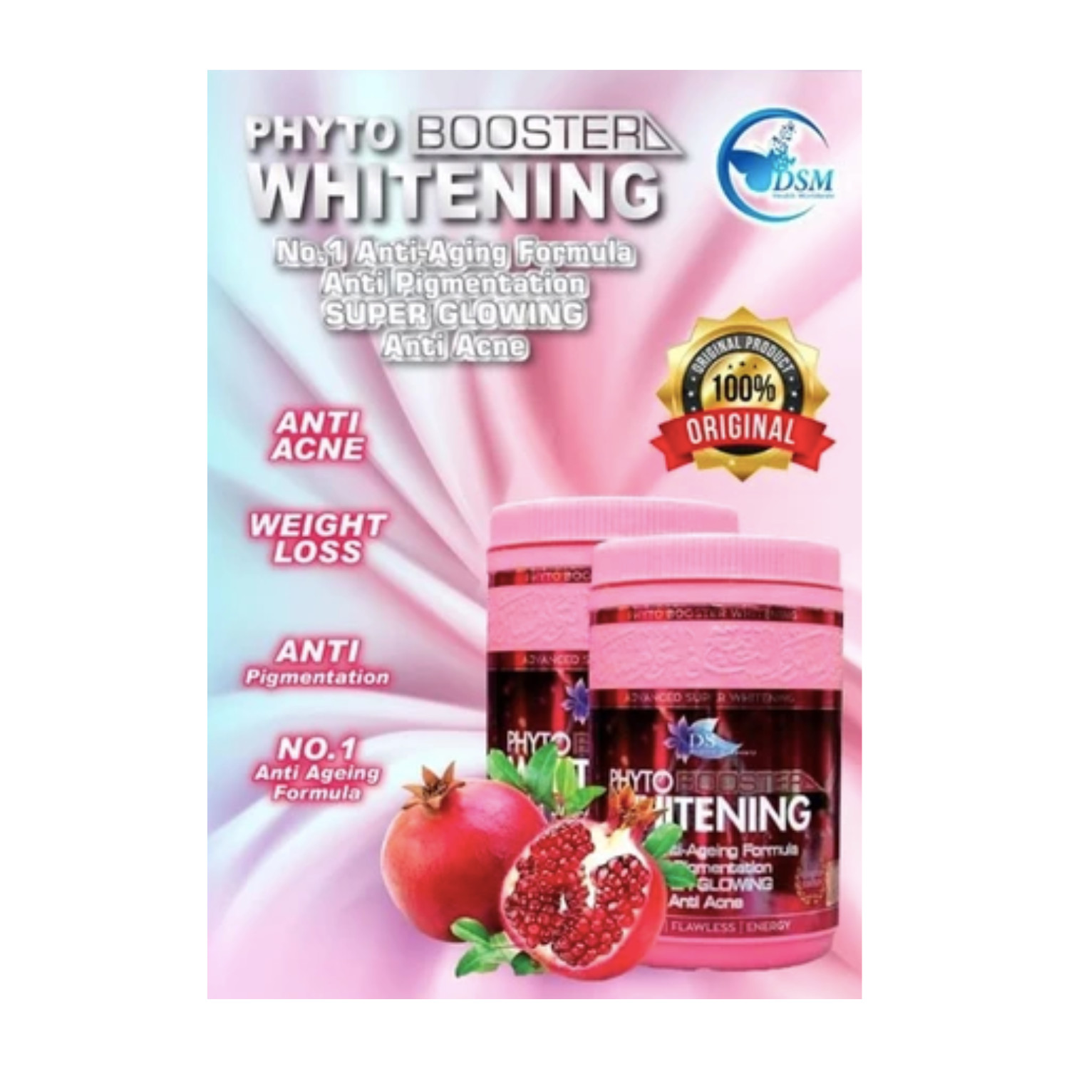 4x Phyto Booster Whitening Anti Aging Acne Wrinkles Remover Skin Brightening