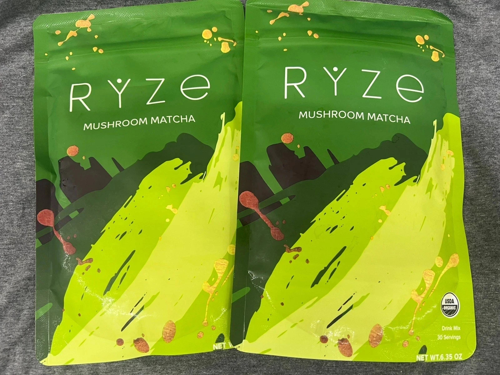 2 Pack Ryze Organic Mushroom Matcha – 30 Servings Sealed Free Shipping…