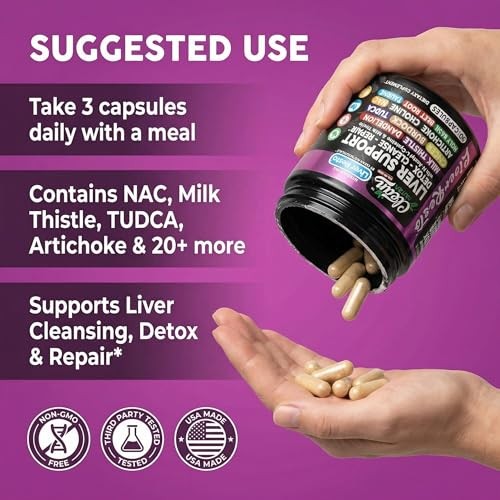 Clean Nutraceuticals Liver Cleanse Detox Milk Thistle NAC 90