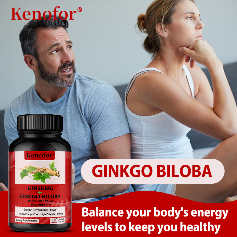 Ginkgo Biloba + Ginseng Capsules – Improved Endurance – Increased Energy