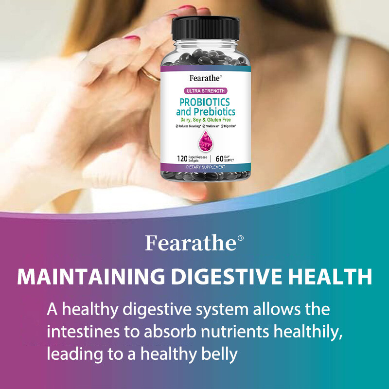 Probiotics & Prebiotics Capsules – Reduce Bloating,Digestive, Health Supplements