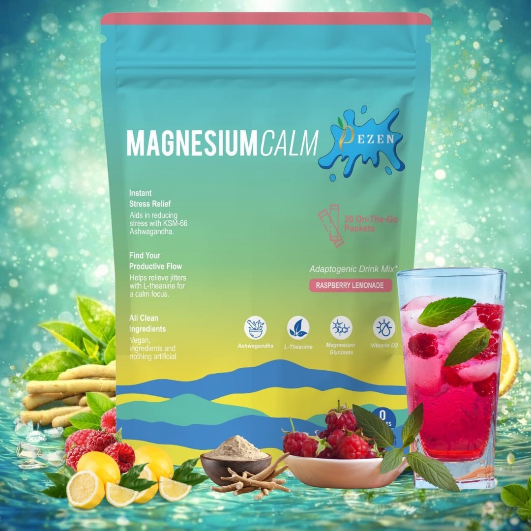 DEZEN Yerba Mate Tea & Calm Magnesium Powder | Combo Pack