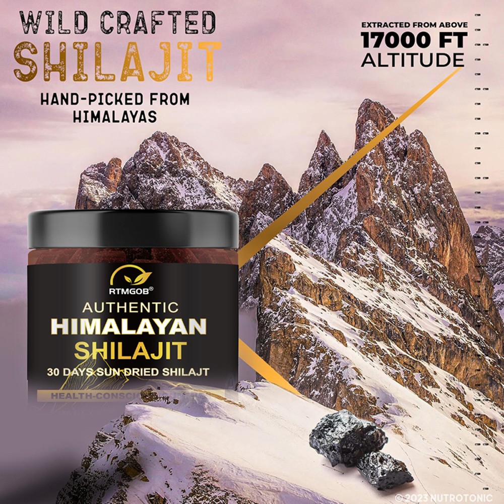 Himalayan Shilajit Gummies – Pure Resin, Energy & Immune Support – 30 Gummies