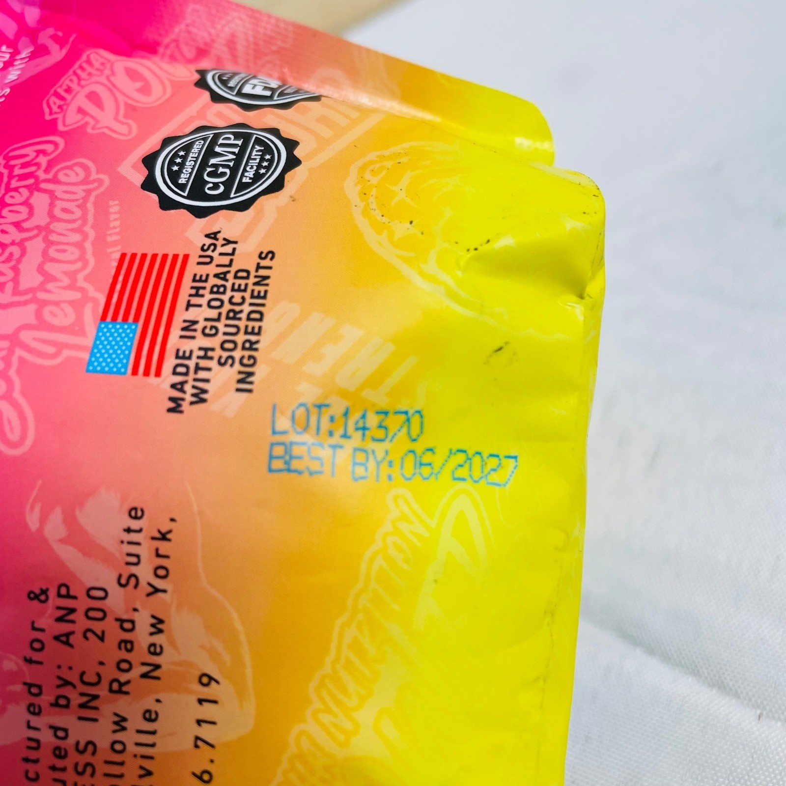 2 Alpha Nutrition Power Creatine Monohydrate Gummies Sour Raspberry Lemonade