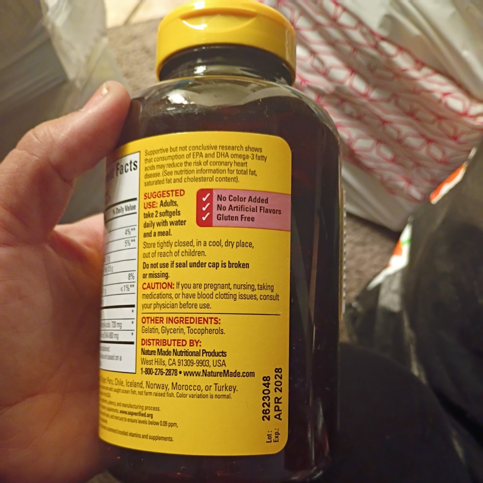 NEW Nature Made Heart Health Fish Oil 1200mg 360mg Omega3 150 Softgels Exp 02/27