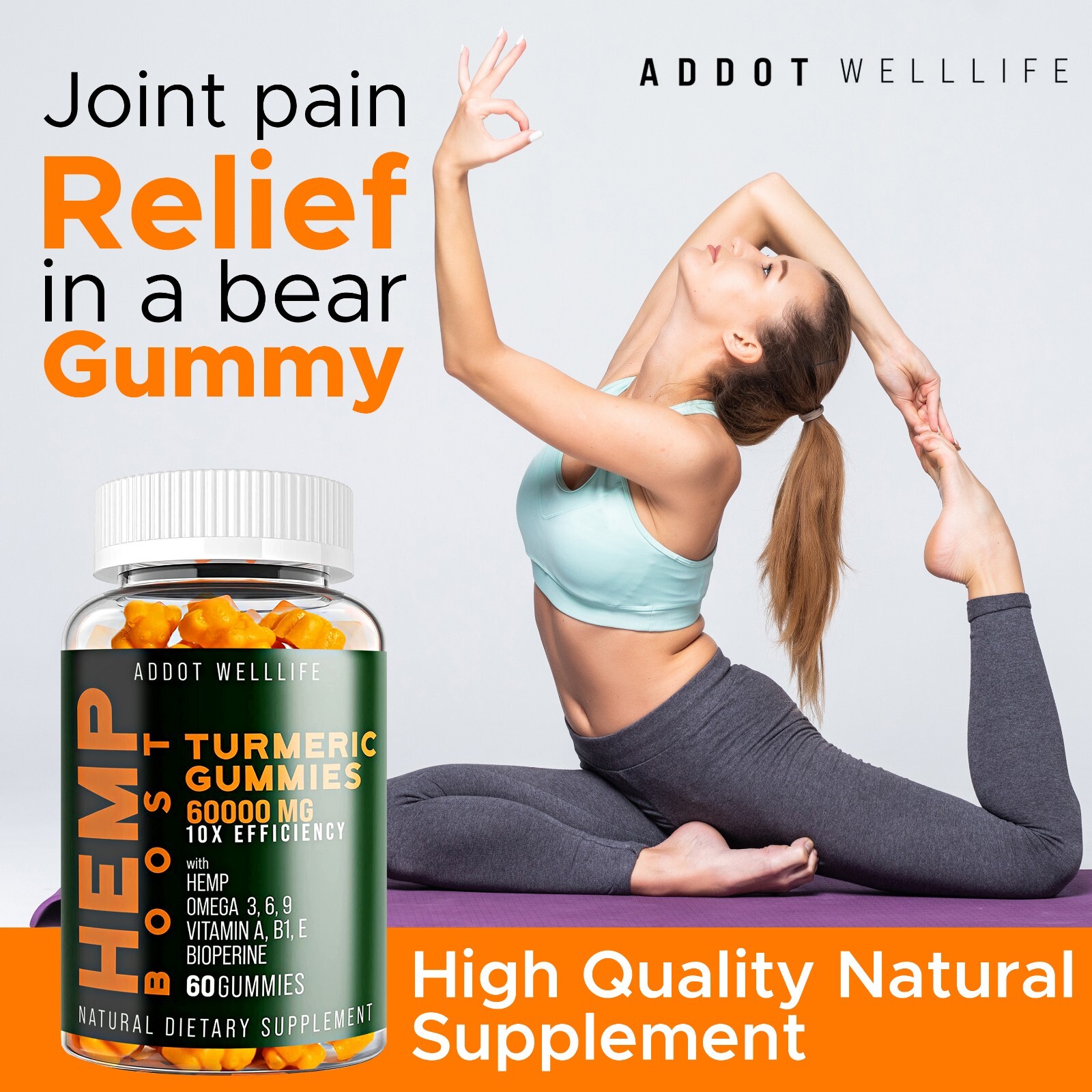 Natural Vegan Gummies – Pain Relief, Stress & Anxiety Support, Sleep Aid