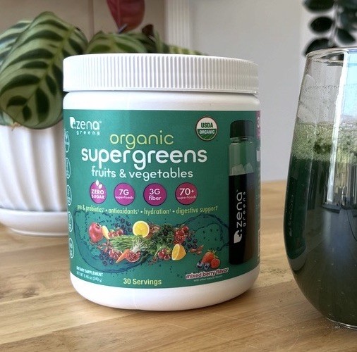 Dietary/Nutrition Supplement Organic Supergreens Powder Mixed Berry 30 Servings