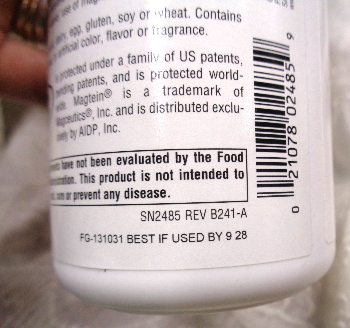 SOURCE NATURALS Magtein Magnesium L-Threonate, 90 Capsules ~ EXPIRES 9/28