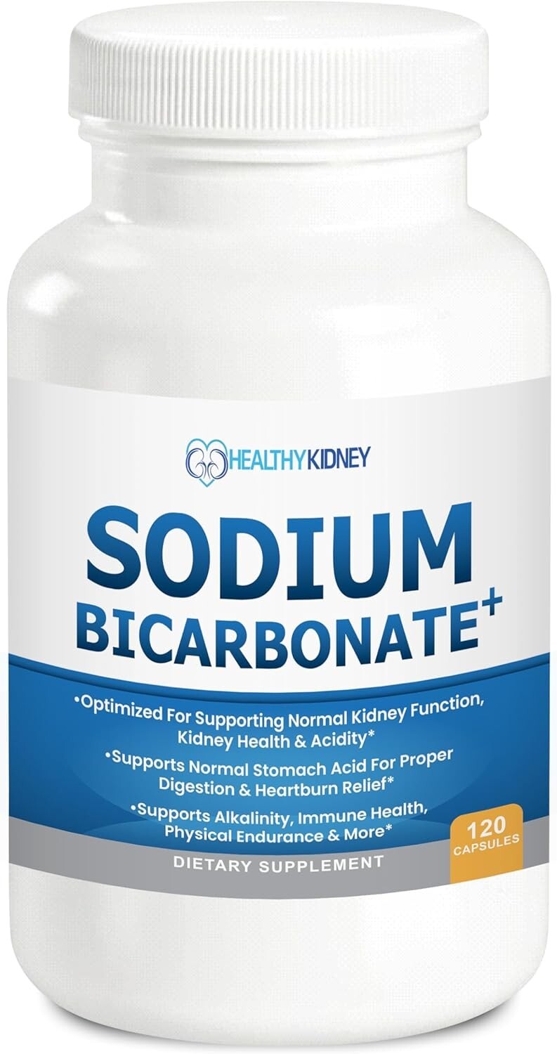 Organic Sodium Bicarbonate Alkaline Capsules Performance Aid Fast-Acting120 Caps