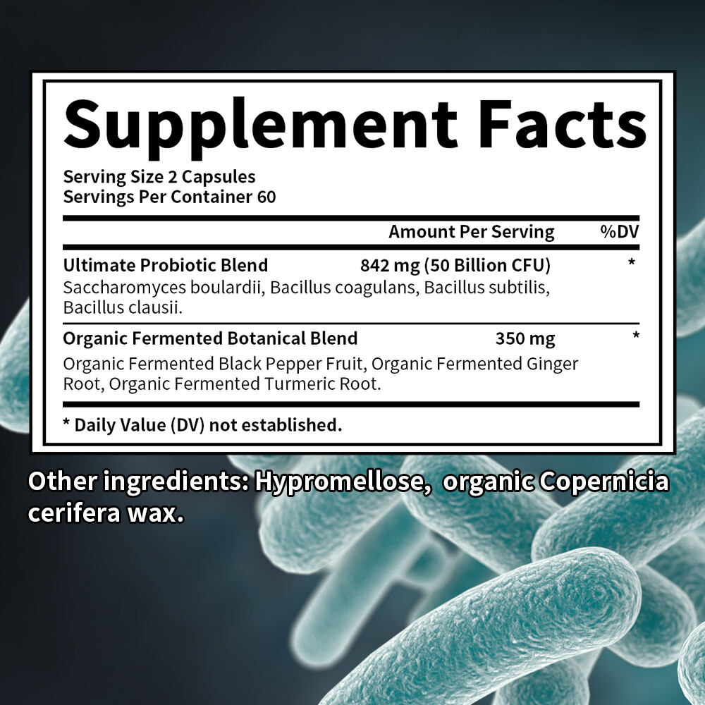 Ultimate Probiotics 50 Billion CFU Supports Gut Digestive Immune Health