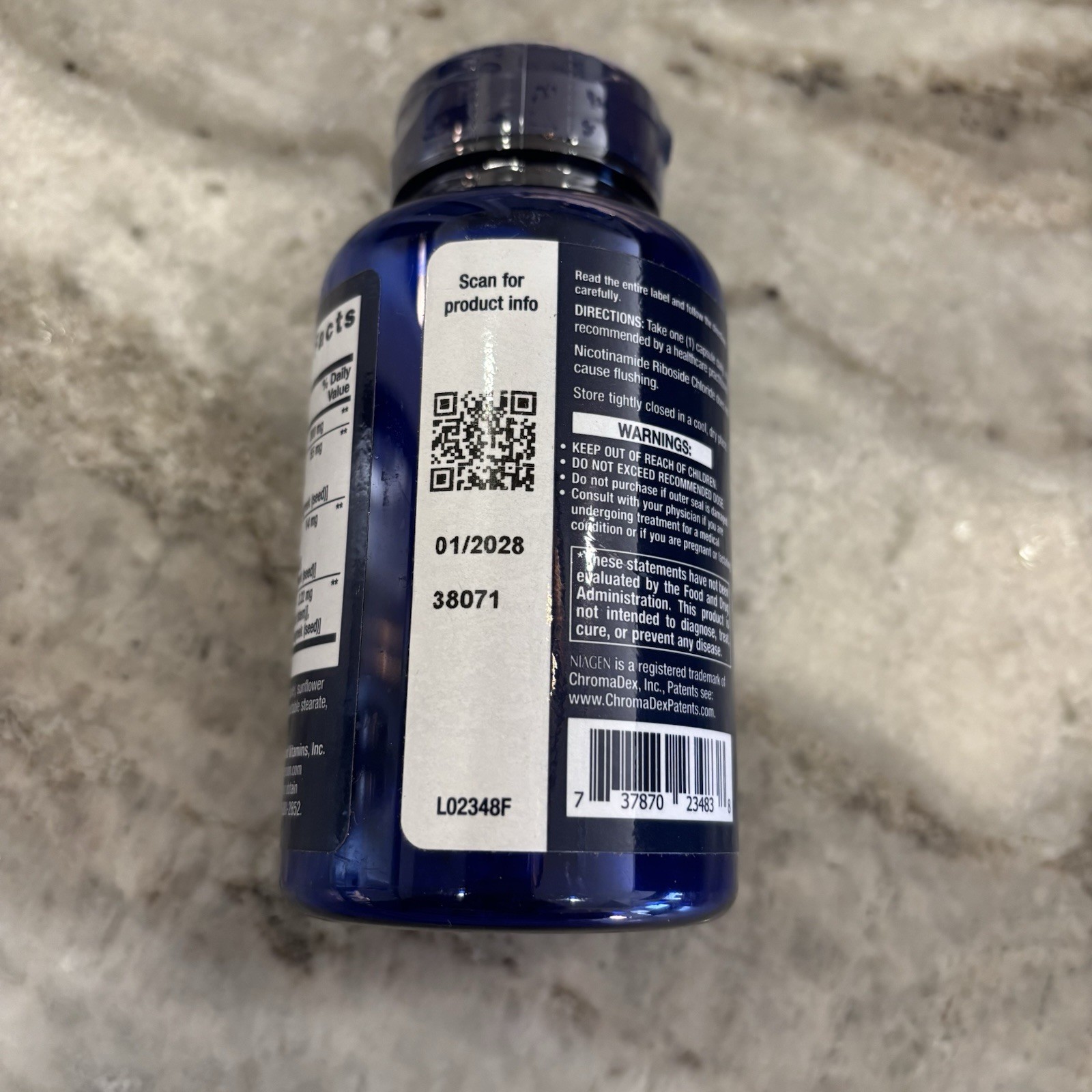 Life Extension NAD+ Cell Regenerator Resveratrol Elite 30 Vegetarian Caps EX1/28