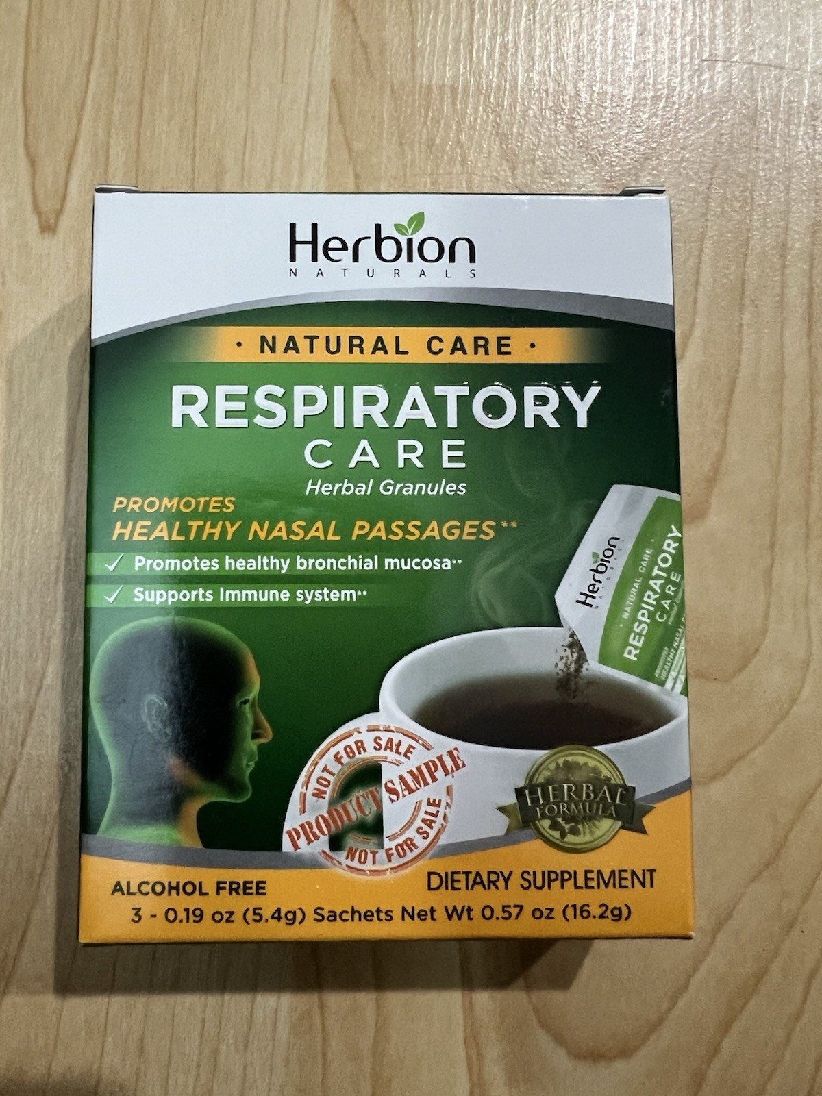 Herbion Respiratory Care Herbal Granules 3 Sachets Alcohol Free Immune Support