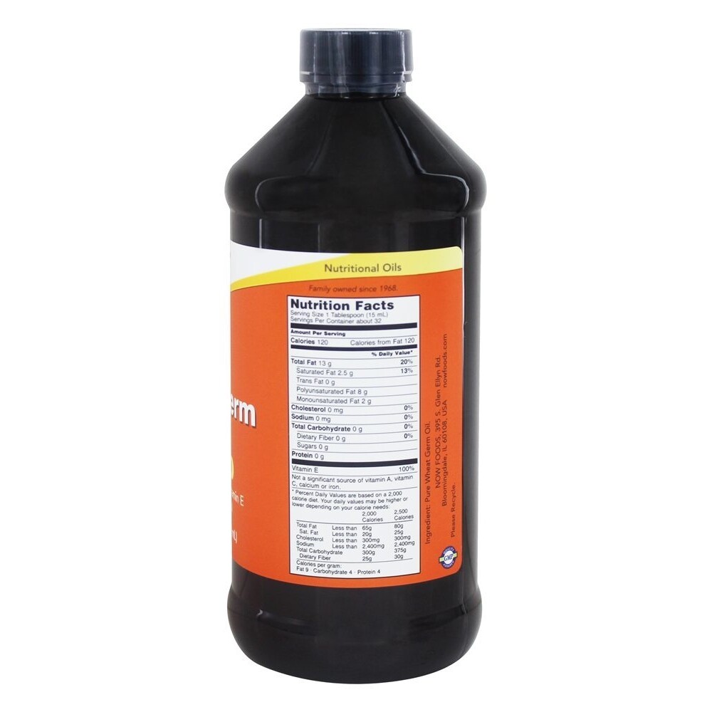 NOW Foods Wheat Germ Oil, 16 Ounces