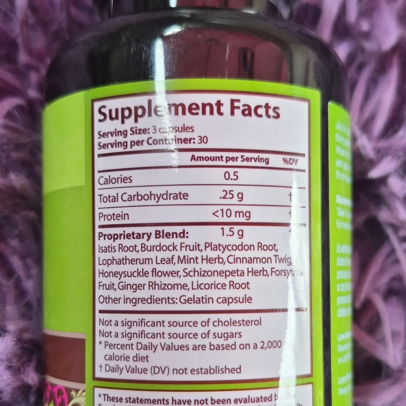 JOU Herbal Immunity Support Supplement Capsules – 30 Count with Mint Herb
