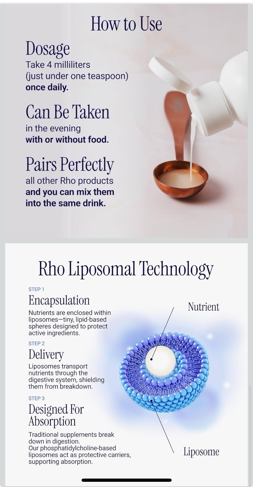 New Rho Nutrition Liposomal NAD+ & Glutathione Liquid Set, 2x 4 fl oz Vegan Keto