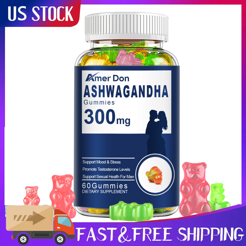 Ashwagandha Gummies for Women&Men-Calm Gummies with Ashwagandha Root Extract