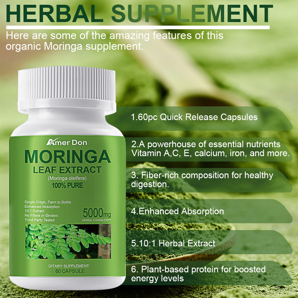 100% Pure Moringa Oleifera Leaf-Superfood,Antioxidant,Greens Supplement