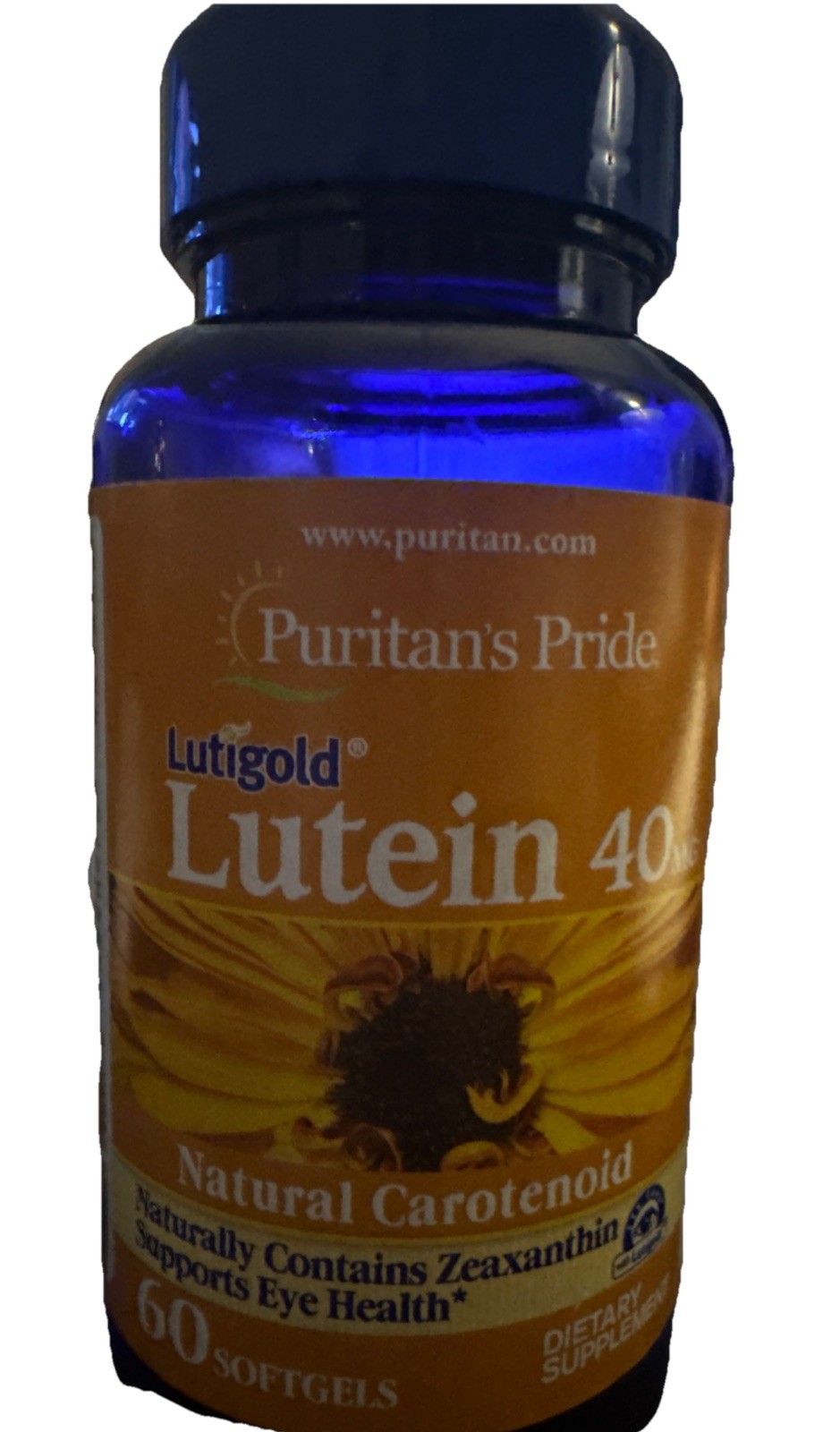 Puritan’s Pride Lutein 40mg With Zeaxanthin 60 Softgels EXP 11/2027 Sealed