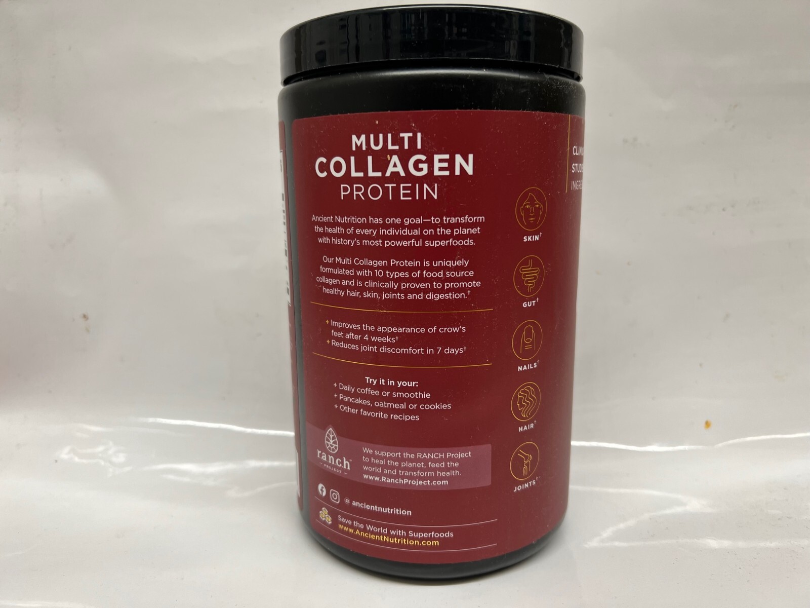 Ancient Nutrition “Multi Collagen Protein” 16oz. (Powder) 45 Servings.