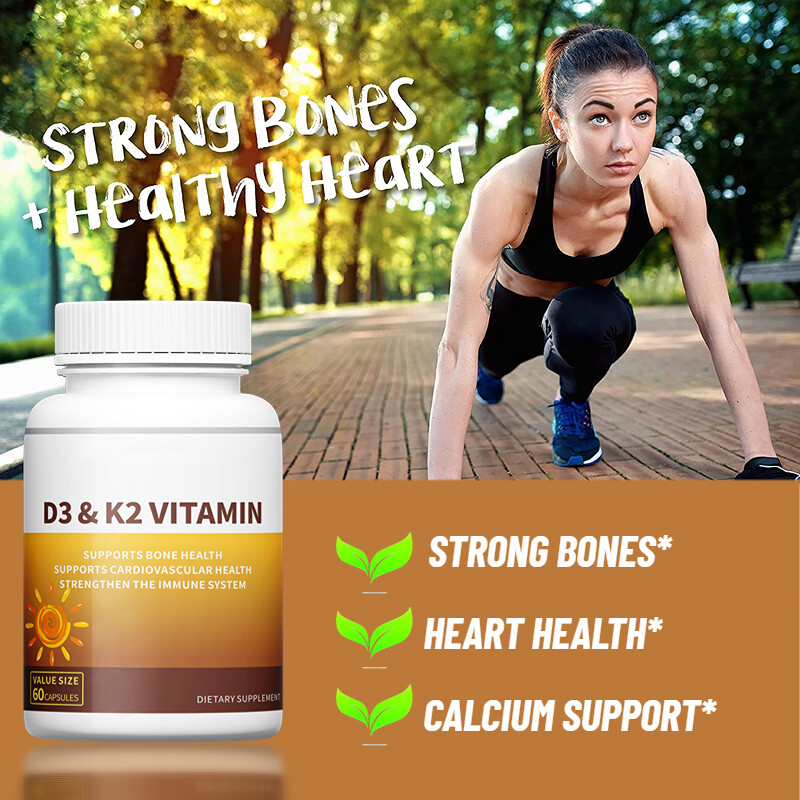 D3 K2 Vitamin 5000iu Capsules – Strong Bones,Heart,Cardiovascular,Muscle Health