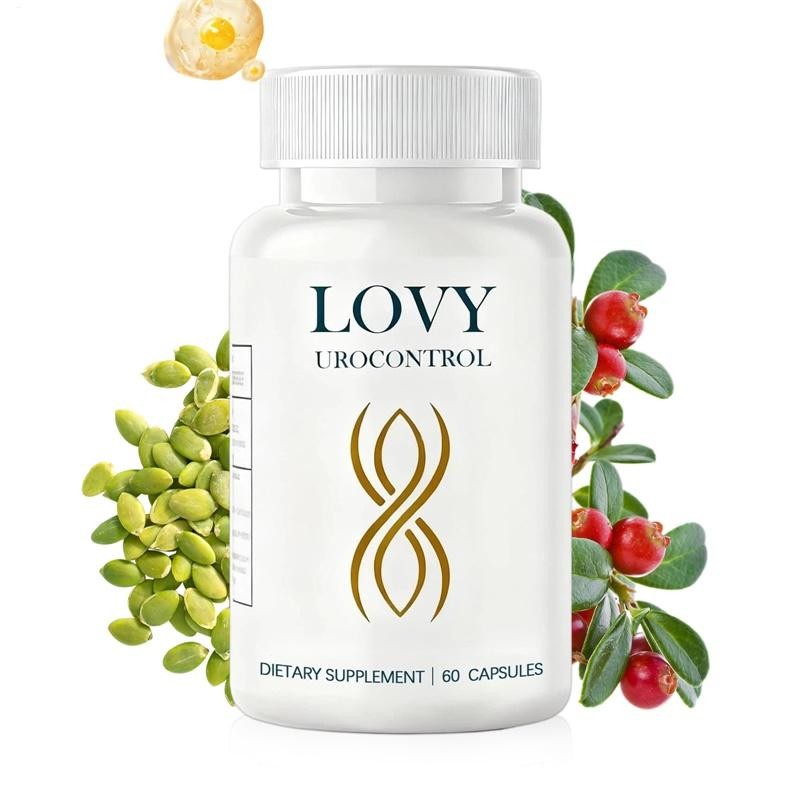 Lovy Urocontrol Capsules Bladder Health Supplement w Pumpkin Seed & Herbal bonus