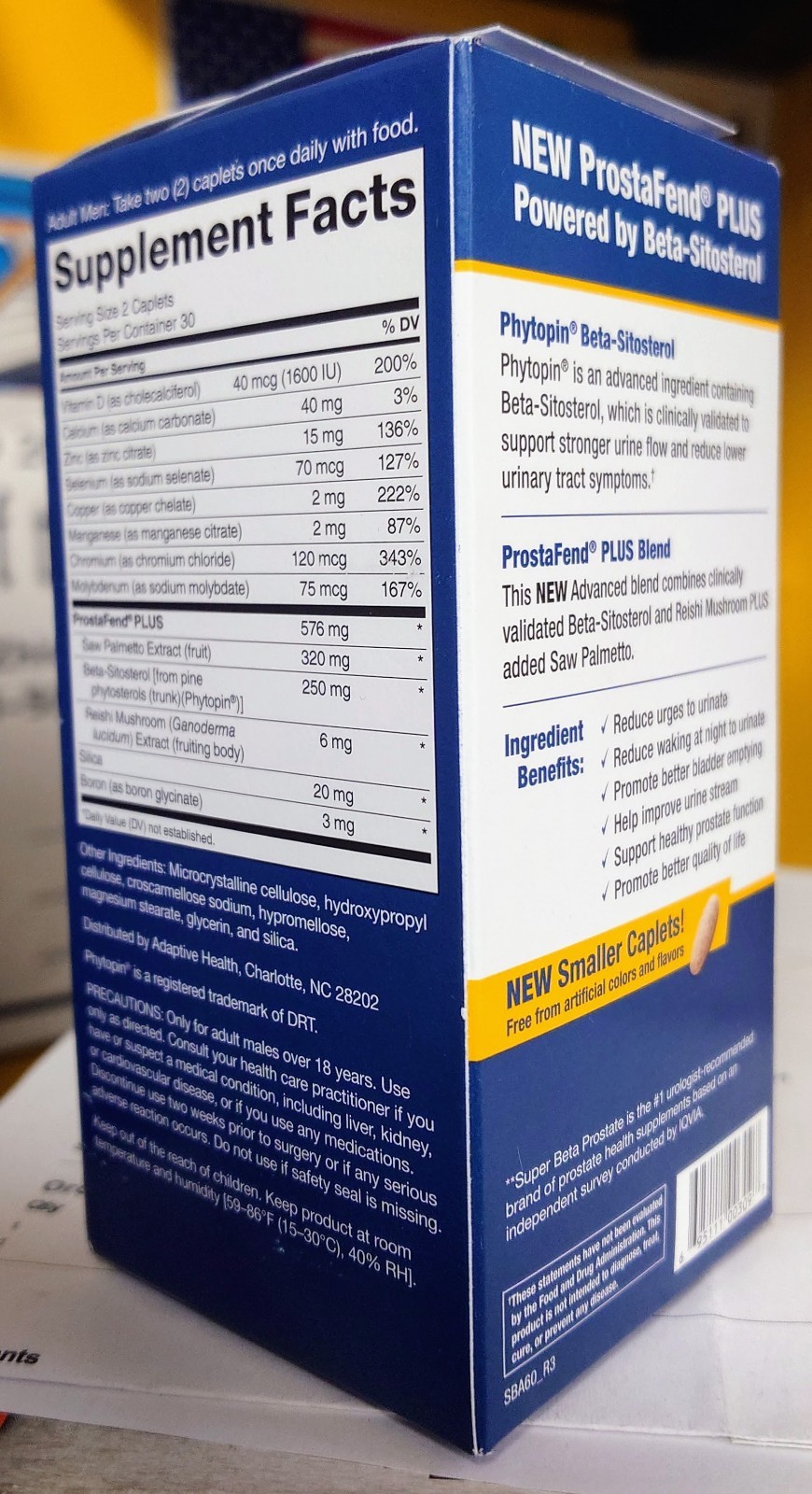 Super Beta Prostate Advanced + Saw Palmetto 60 Caplets Exp: 07/2028