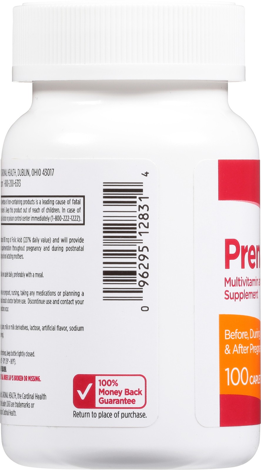 Leader Multivitamin Prenatal Supplement 800 Mcg Folic Acid Caplets 100 Count