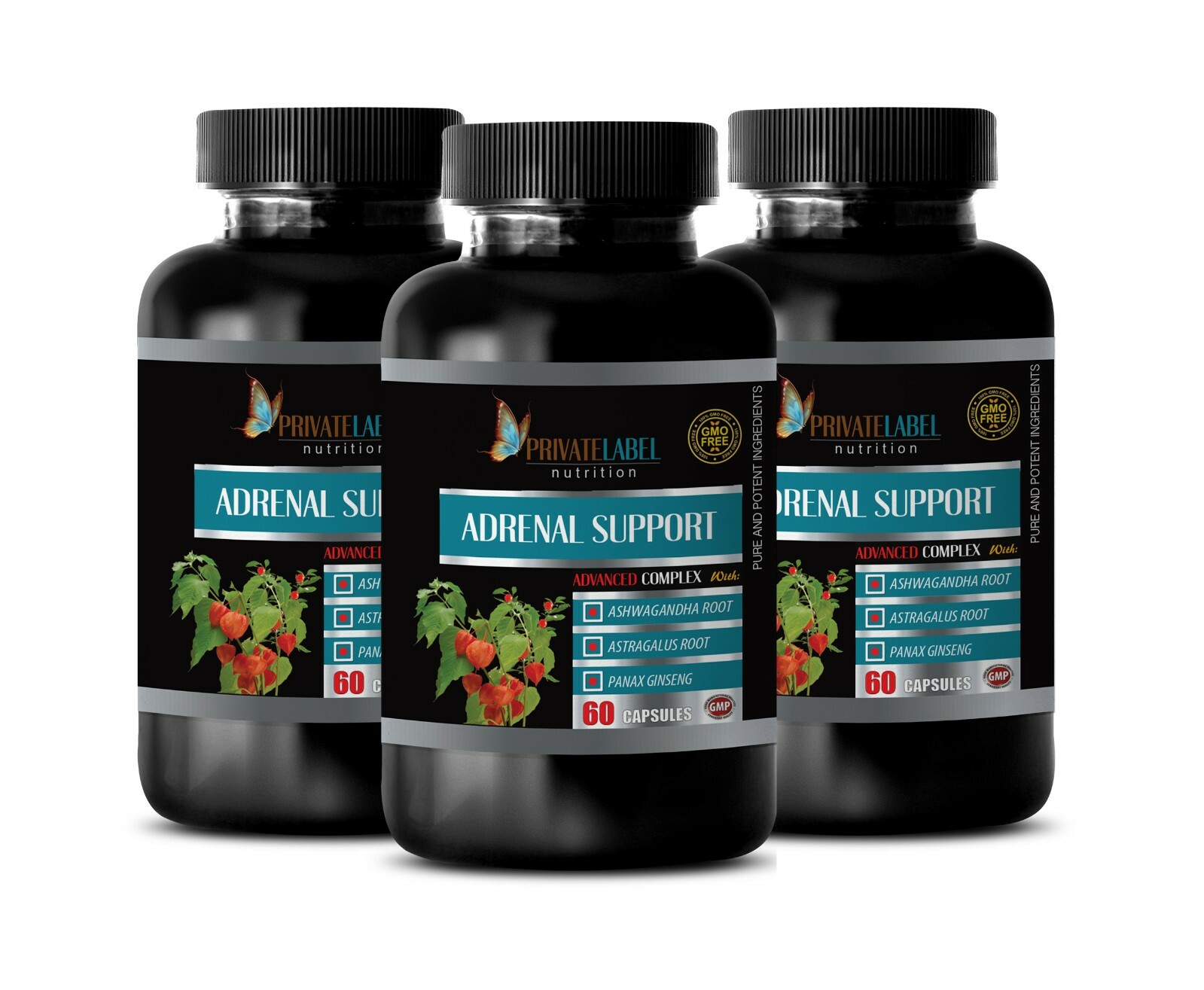 blood sugar supplements top – ADRENAL SUPPORT – brain food 3 BOTTLE