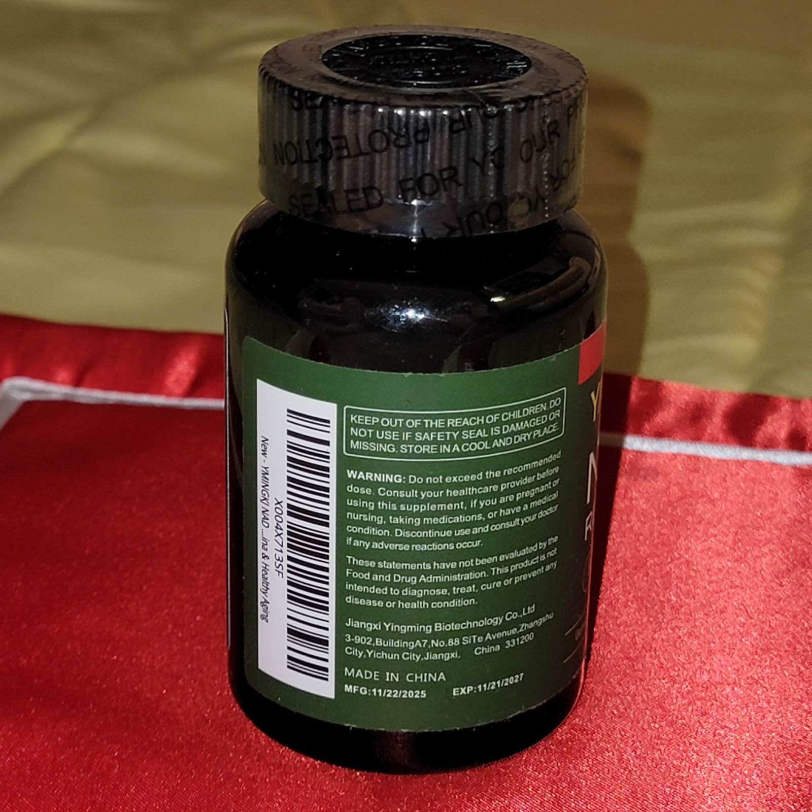 YMINGKJ NAD+ + Trans-Resveratrol 1250mg 60 Veg Capsules