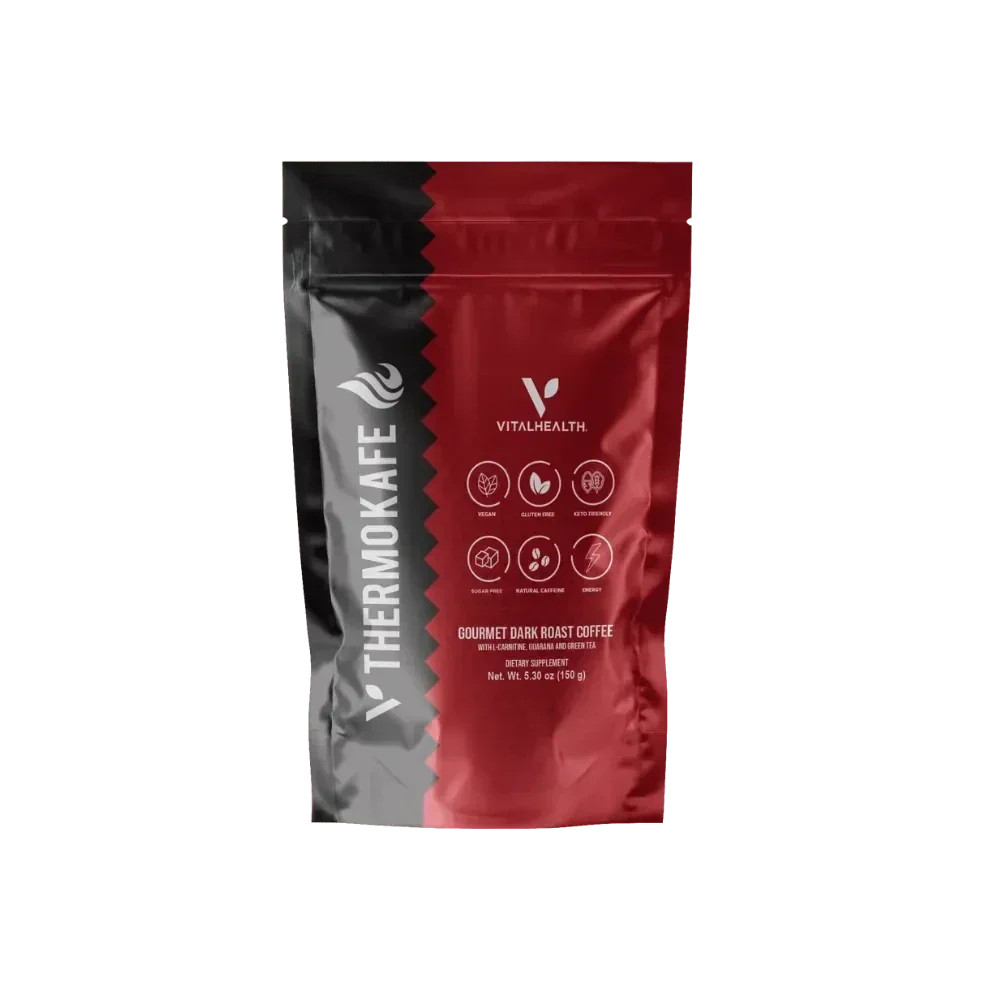 V-THERMOKAFE by VitalHealth Gourmet Dark Roast Coffee(Dietary Supplement) 5.30oz