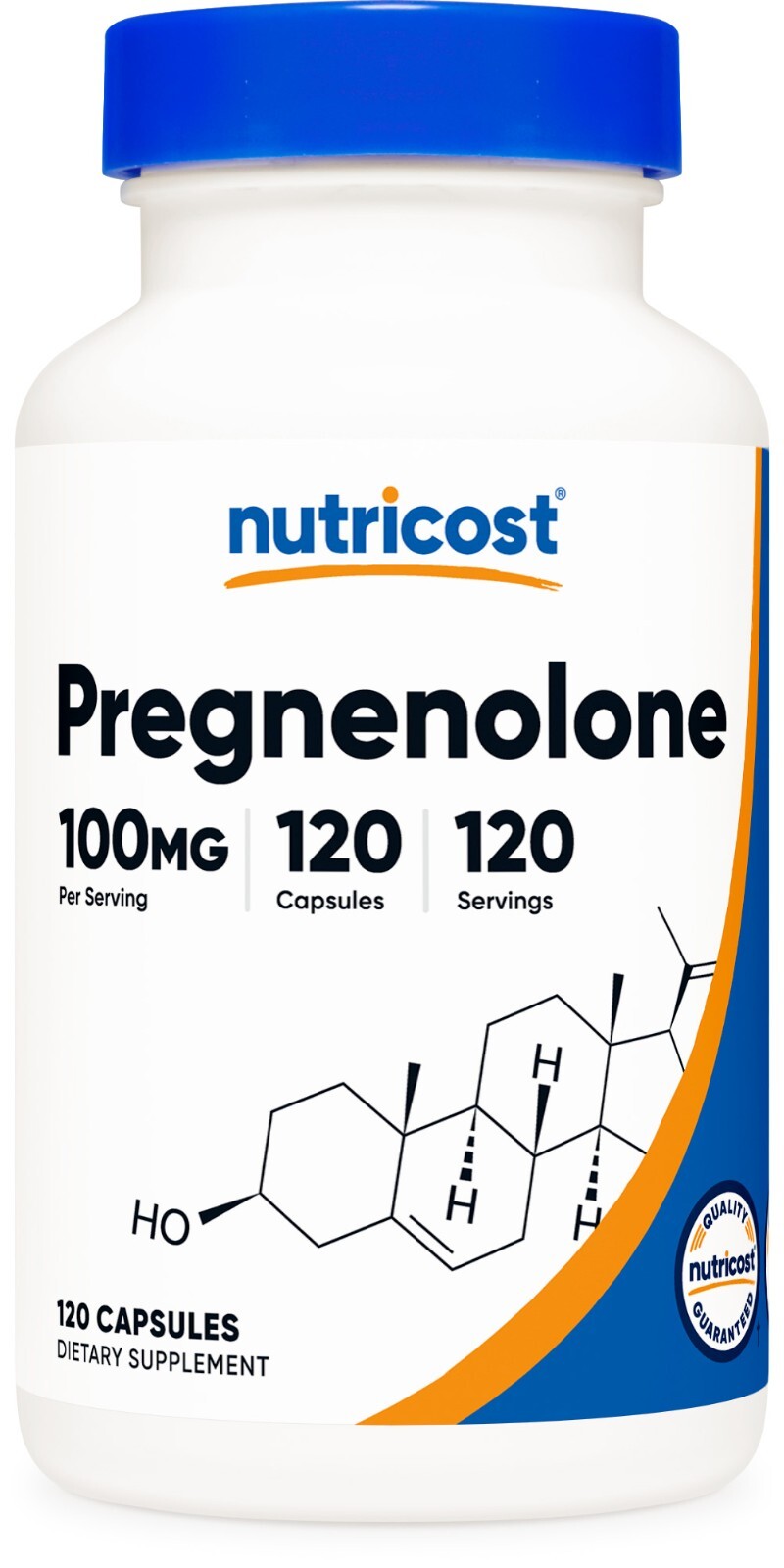 Nutricost Pregnenolone 100mg, 120 Capsules – Non-GMO, Gluten Free