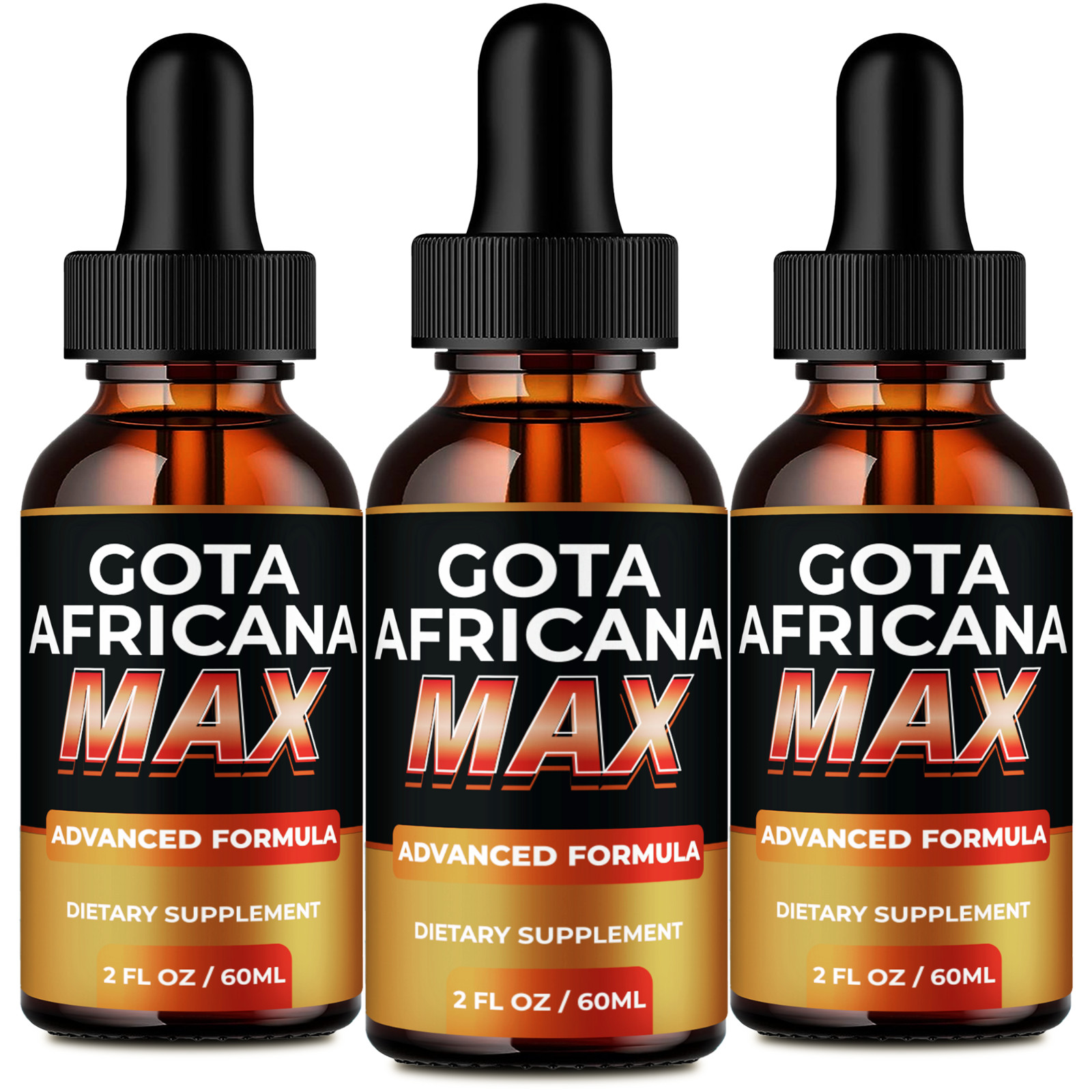 Gota Africana Max Drops, GotaAfricana Max Supplement – Maximum Strength (3 Pack)